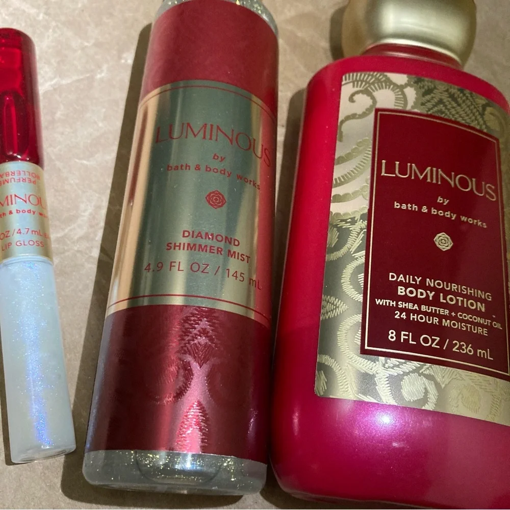 3 x Bath and body works luminous